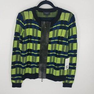 Rondina Nwt designer boutique full zip cardigan Lg